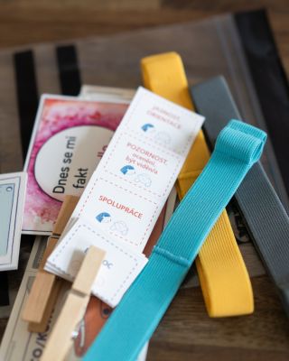 Doplň si všechny své oblíbené vychytávky k Pedagogickému diáři — karty potřeb a pocitů, reflektivní karty, nové barvy...